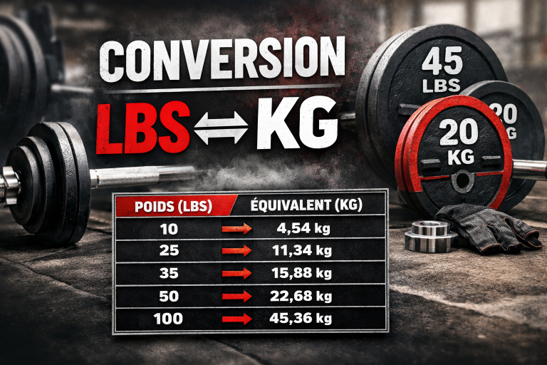 conversion de poids en musculation