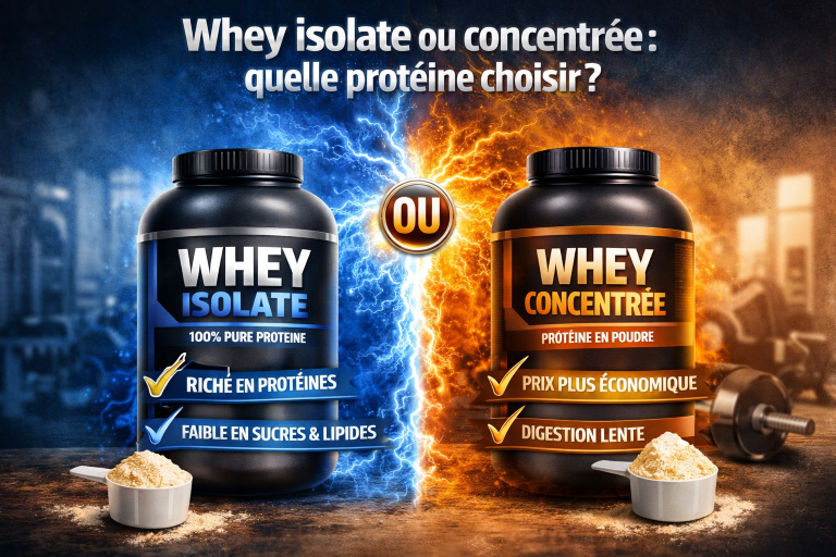 whey isolate ou concentrée choix décisif